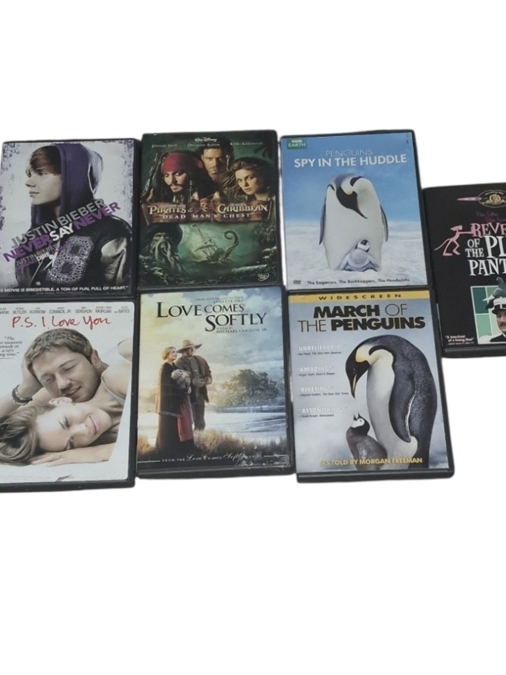 Lot of 7 DVD Movies Bulk Wholesale - Family - Bundle Collection -